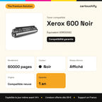 Xerox 600 Toner Noir compatible équivalent à 101R00582 : caractéristiques