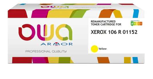 XEROX 106 R 01152 - Cartouche laser compatible - Jaune - Toner remanufacturé OWA