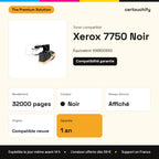 Xerox 7750 Toner Noir compatible équivalent à 106R00652 : caractéristiques