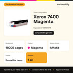 Xerox 7400 Toner Magenta compatible équivalent à 106R01078 : caractéristiques