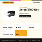 Xerox 3100 Toner Noir compatible équivalent à 106R01379 : caractéristiques