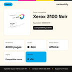 Xerox 3100 Toner Noir compatible équivalent à 106R01379 · Switch : caractéristiques