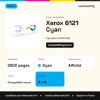 Xerox 6121 Toner Cyan compatible équivalent à 106R01466 · Switch : caractéristiques
