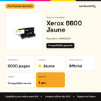 Xerox 6600 Toner Jaune compatible équivalent à 106R02231 : caractéristiques