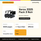 Xerox 3325 Toner Pack 3 Noir compatible équivalent à 106R02311 : caractéristiques