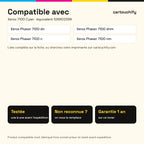 Imprimantes compatibles avec Xerox 7100 Toner Cyan compatible équivalent à 106R02599
