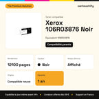 Xerox 106R03876 Toner Noir compatible : caractéristiques