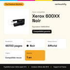 Xerox 600XX Toner Noir compatible équivalent à 106R03944 : caractéristiques