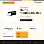 Xerox 106R04347 Toner Noir compatible : caractéristiques