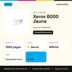 Xerox 6000 Toner Jaune compatible équivalent à 106R01629 · Switch : caractéristiques