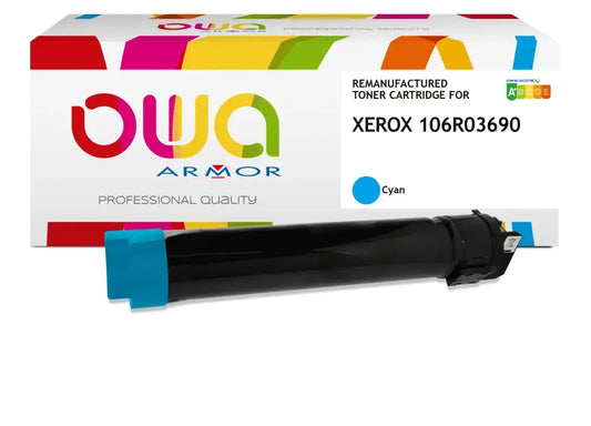 XEROX 6510 - Cartouche laser compatible - Cyan - Toner remanufacturé OWA