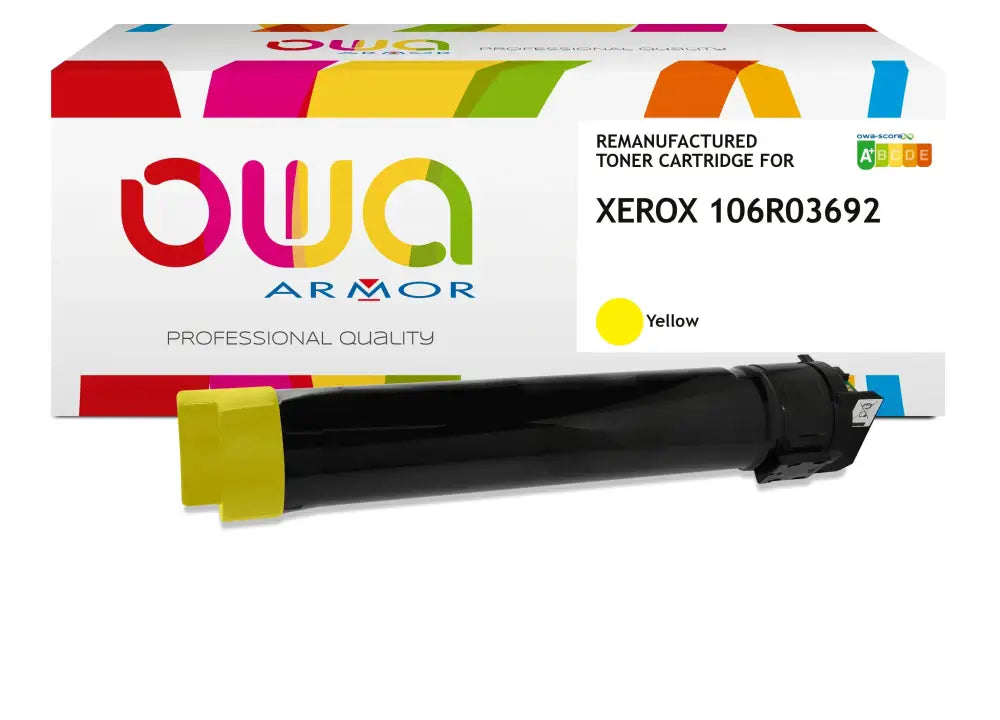 XEROX 6510 - Cartouche laser compatible - Jaune - Toner remanufacturé OWA